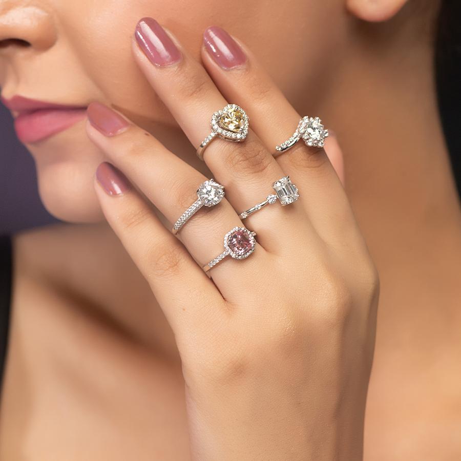 Moissanite Rings