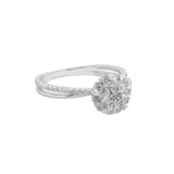2-carat round white moissanite gemstone