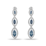Elegant Marquise Cut Moissanite Drop Earrings