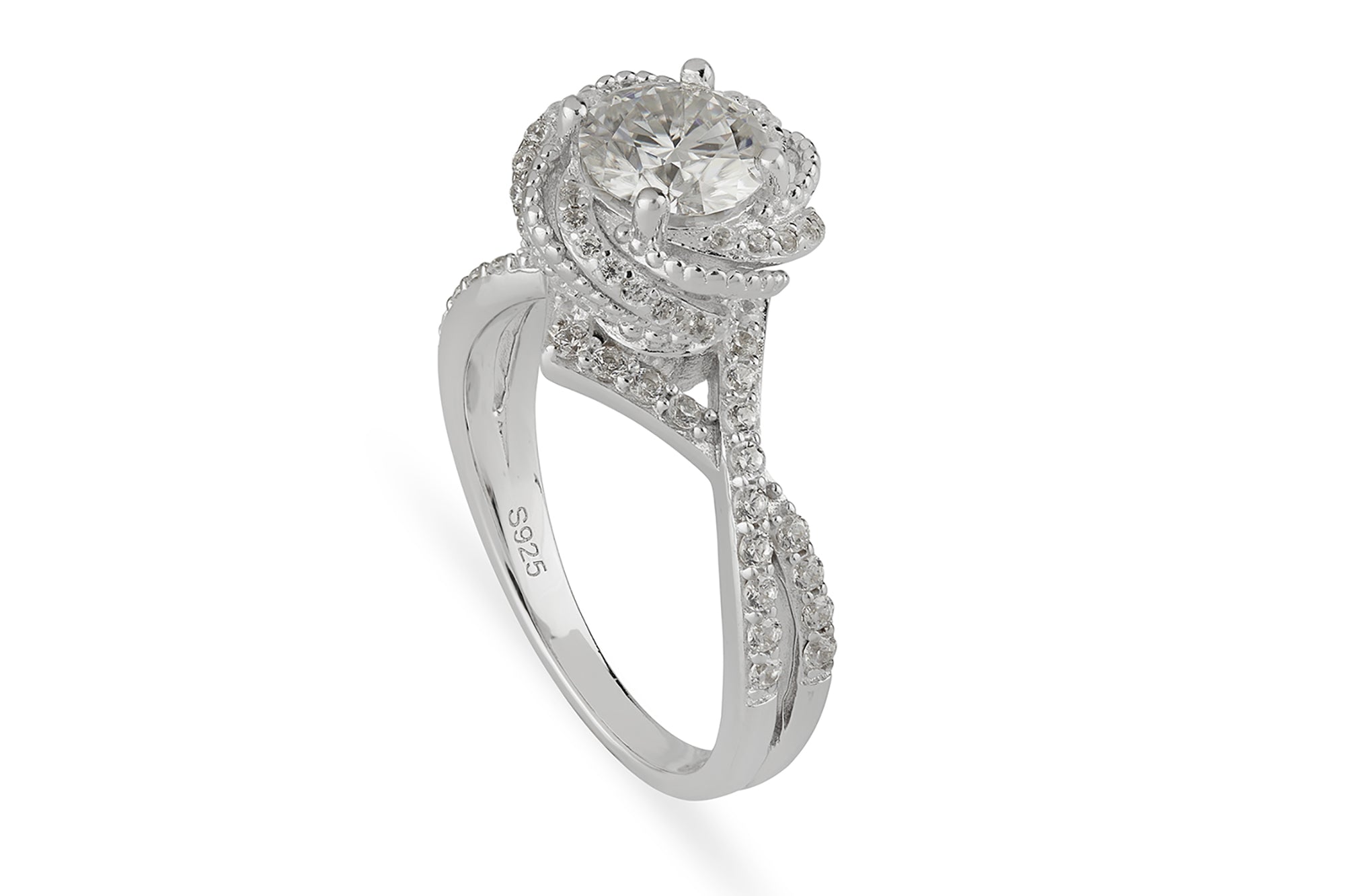rose silver ring