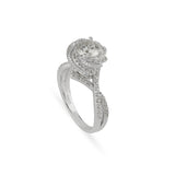 rose silver ring
