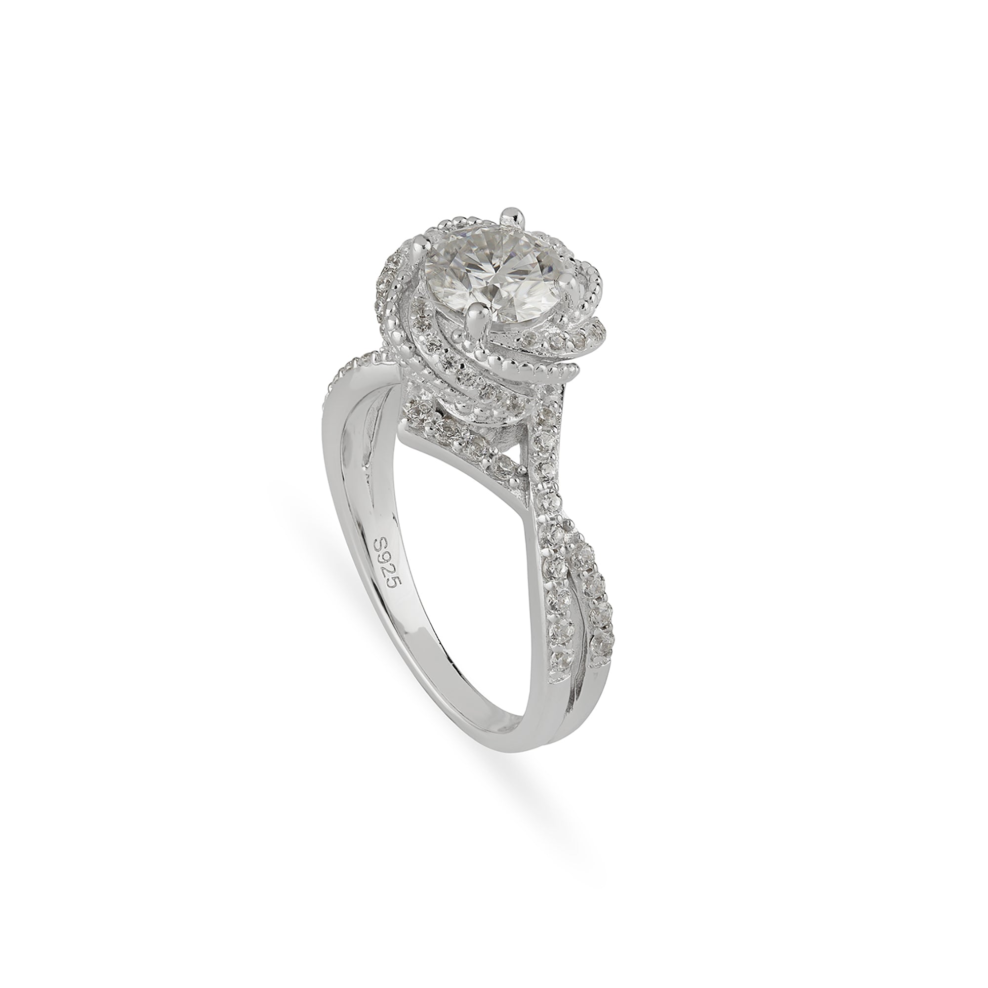 rose silver ring