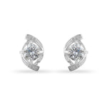Twisted Moissanite Stud Earrings