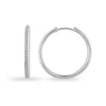 women space diamond hoop earrings
