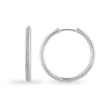 women space diamond hoop earrings