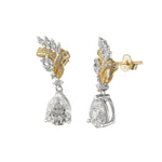 moissanite drop earrings