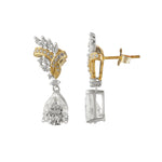 Eclipse Moissanite Drop Earrings