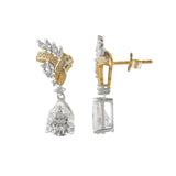 Eclipse Moissanite Drop Earrings