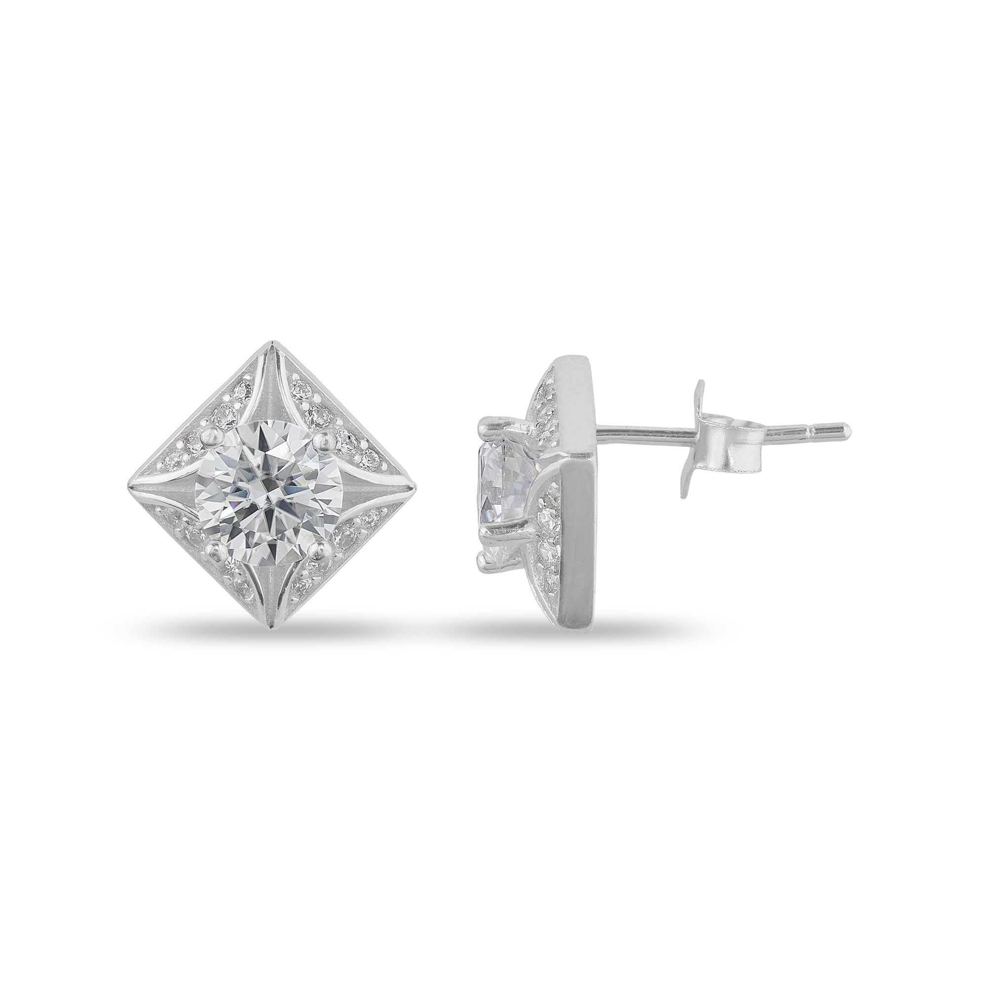 indian diamond stud earings