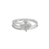 moissanite stone ring