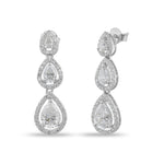 diamond tear drop earrings