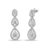diamond tear drop earrings
