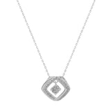 Shop Silver Moissanite Pendant Necklace for Ladies- Anemoii