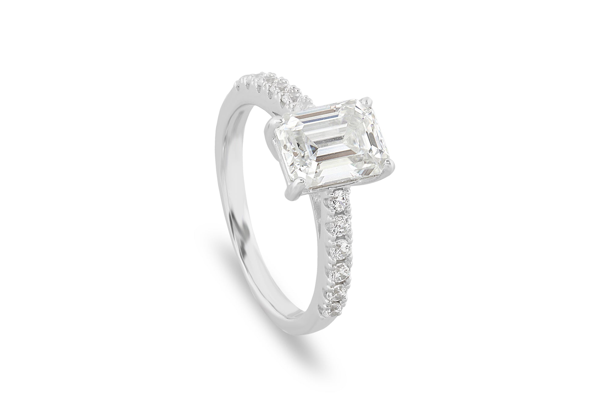 Moissanite Engagement Ring