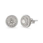 Space Diamond Moissanite Stud Earrings