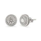 Space Diamond Moissanite Stud Earrings