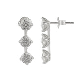 Regal Moissanite Drop Earrings