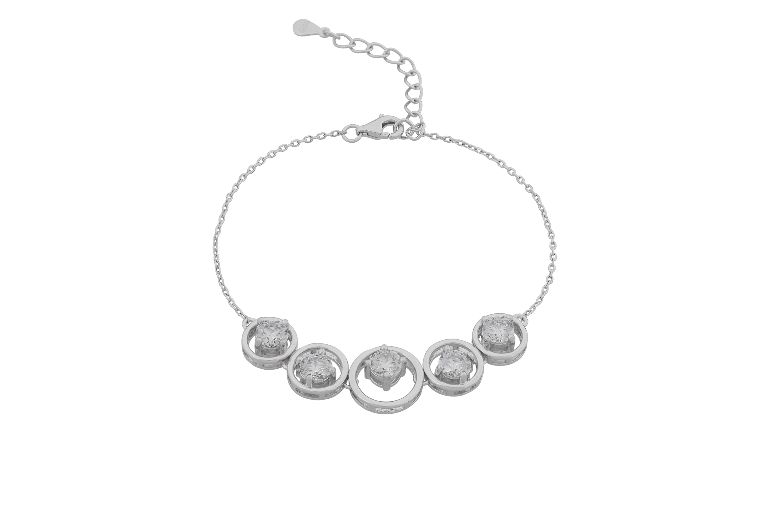 Moissanite Bracelet in Sterling Silver