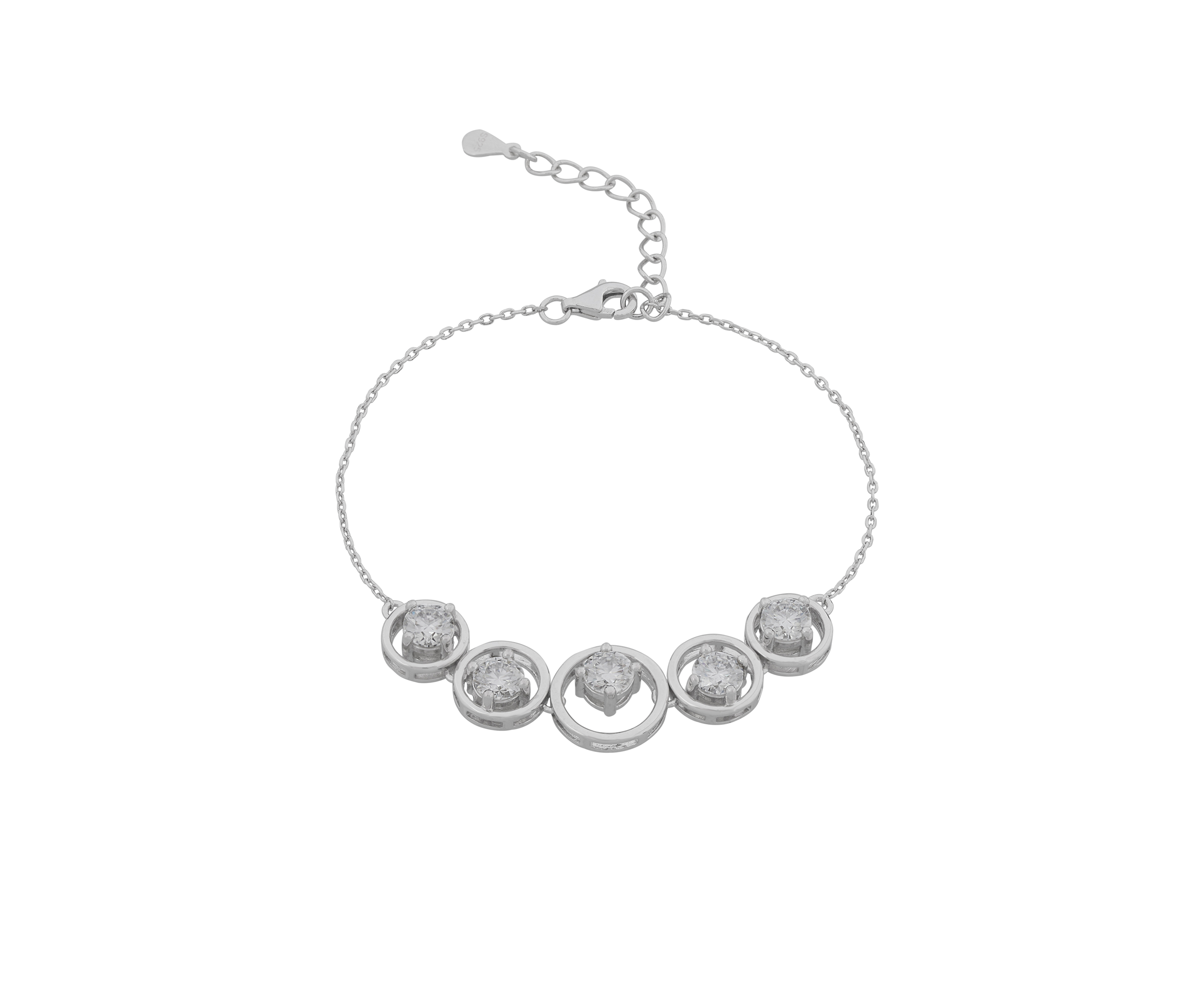 Moissanite Bracelet in Sterling Silver