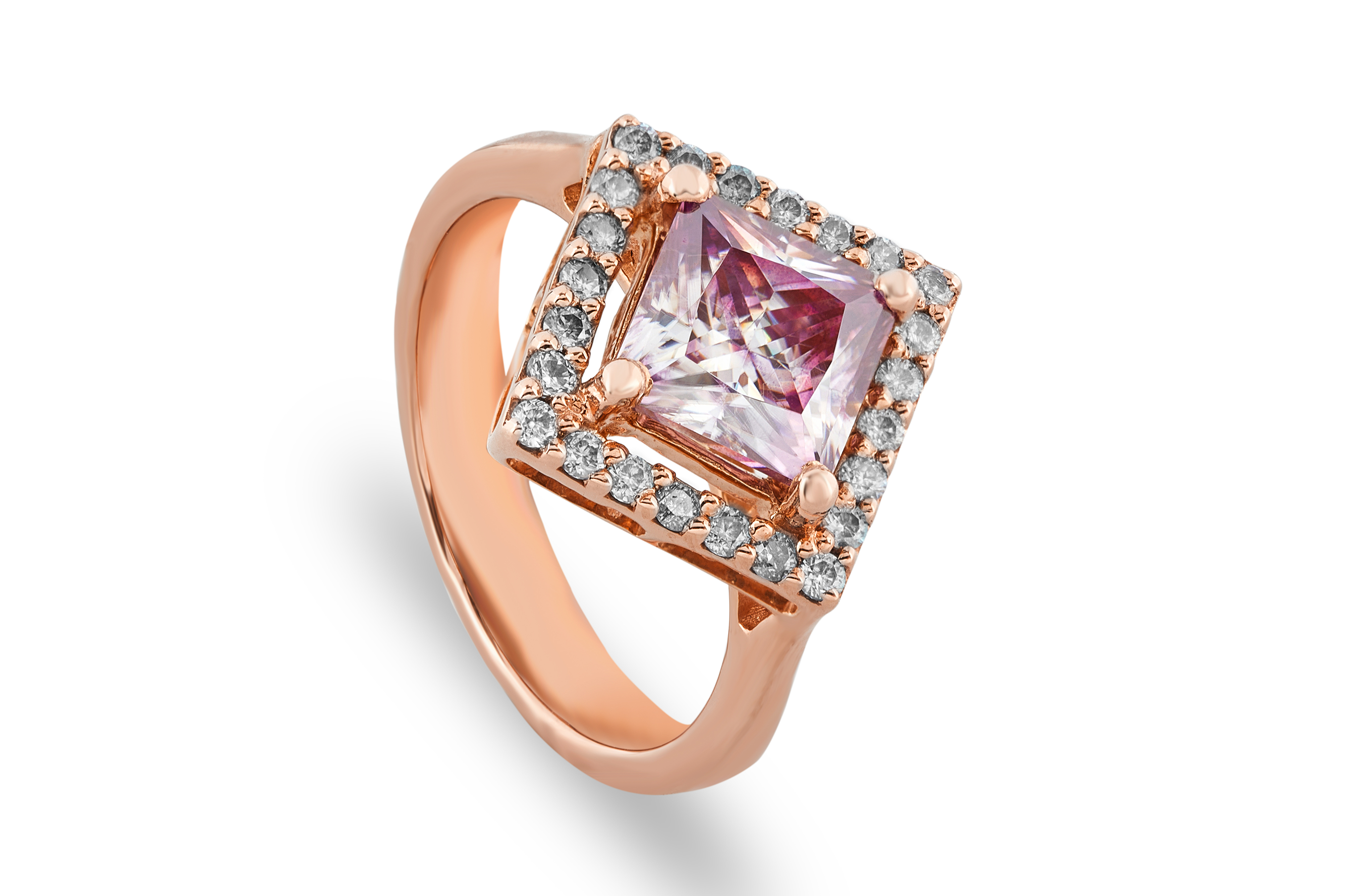 Princes Moissanite Enagement Rings