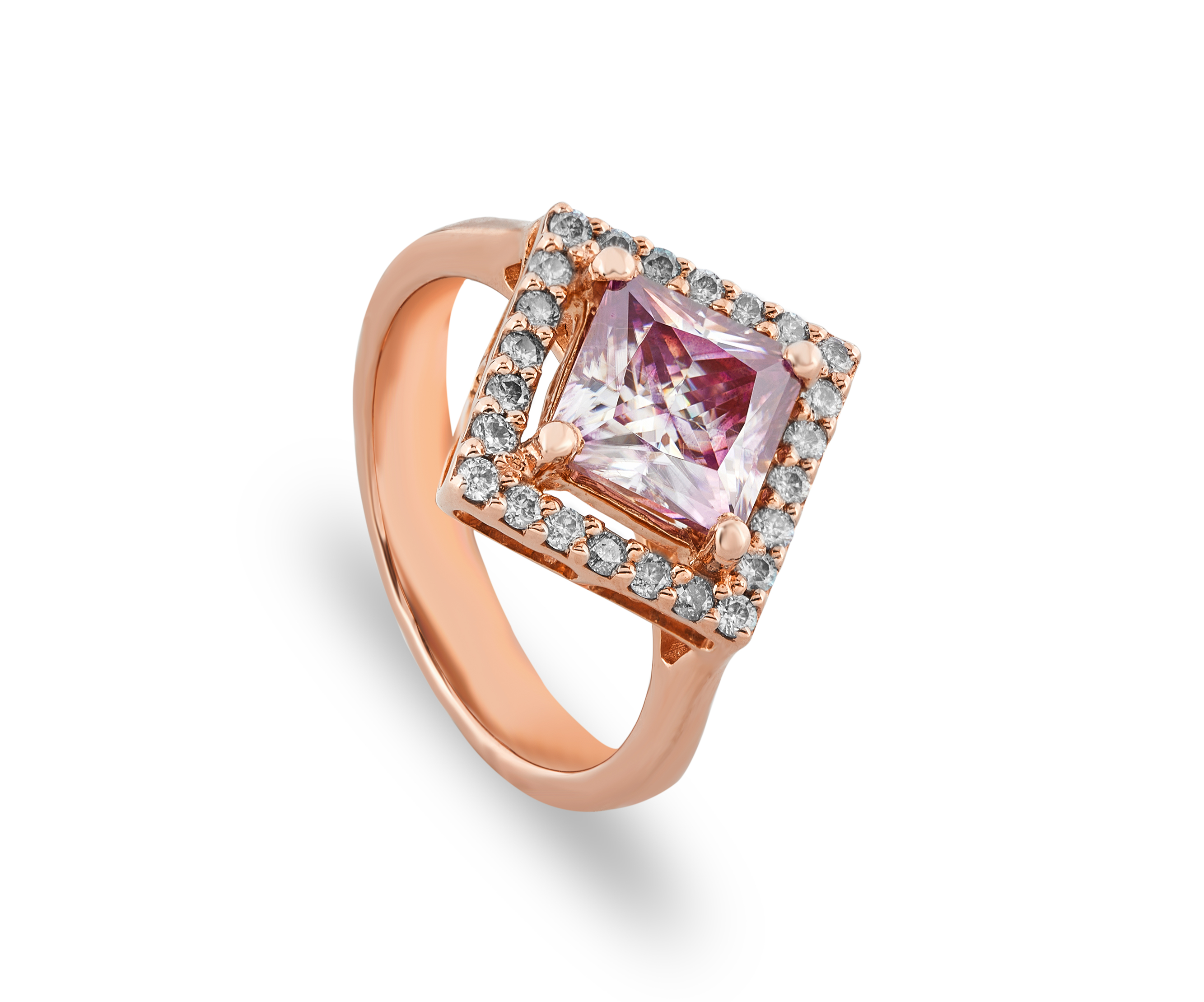 Princes Moissanite Enagement Rings