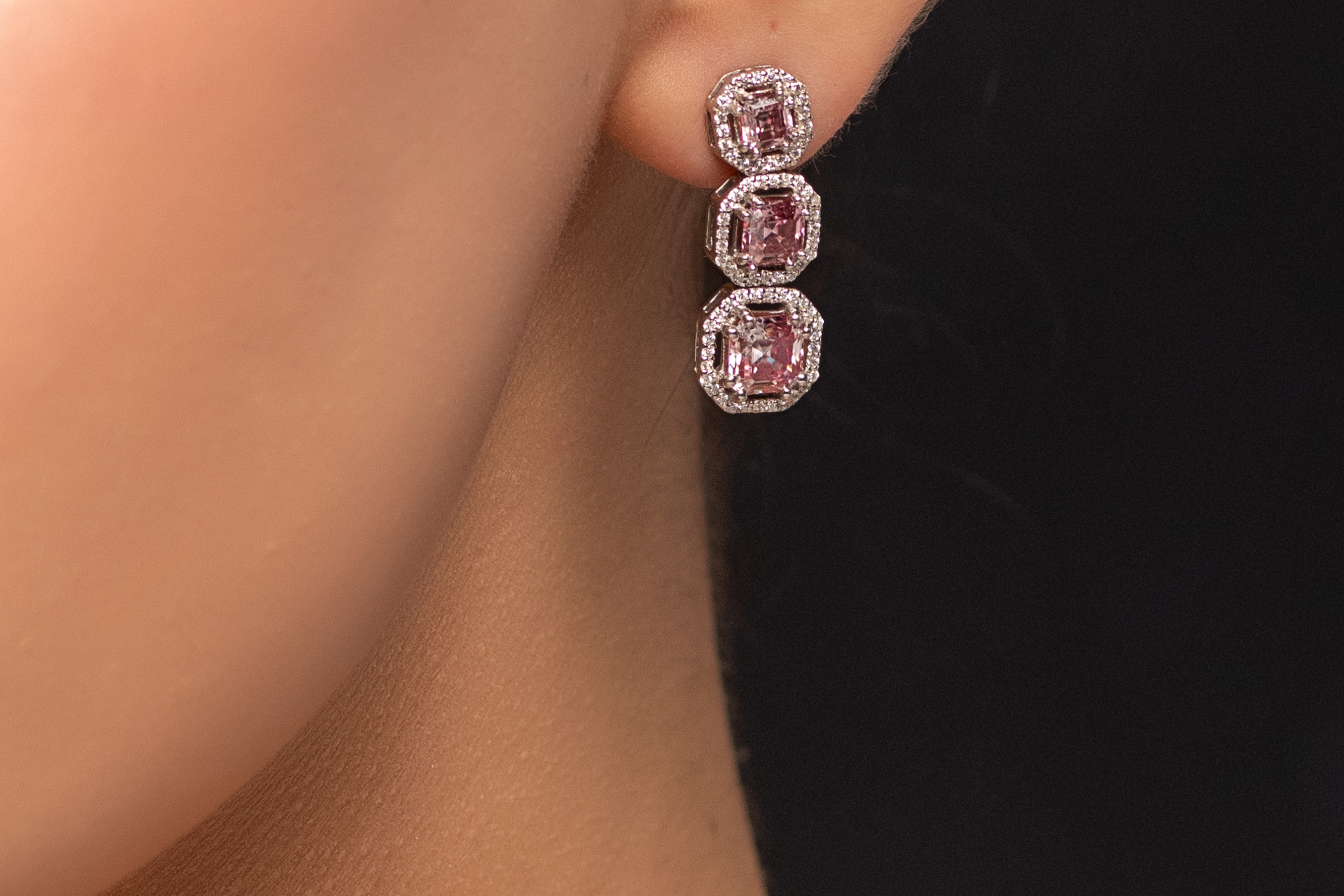Moissanite Drop Earrings