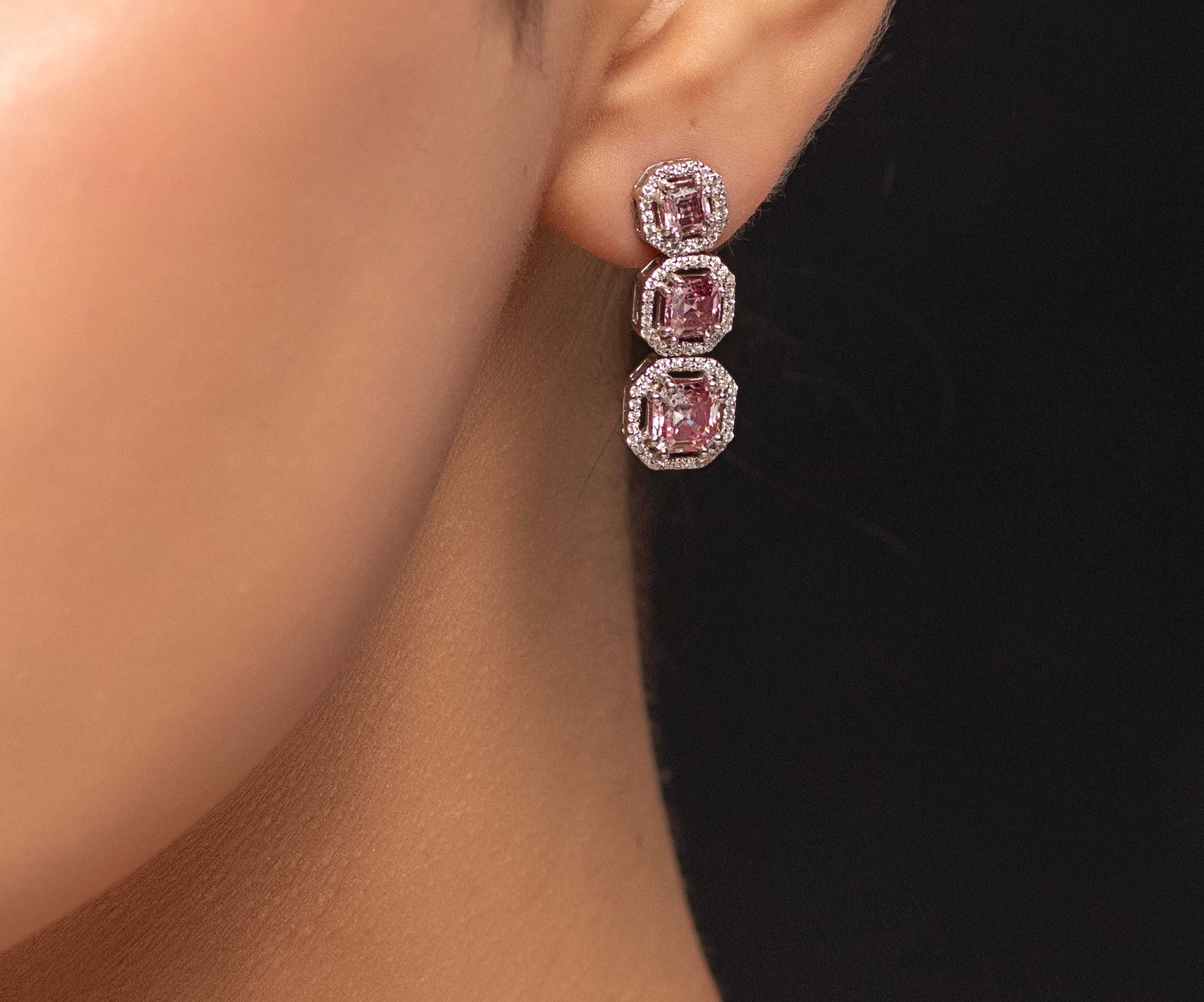 Moissanite Drop Earrings