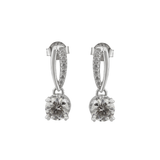 Best Moissanite Diamond Earrings ! Silver Drop Earrings - Anemoii
