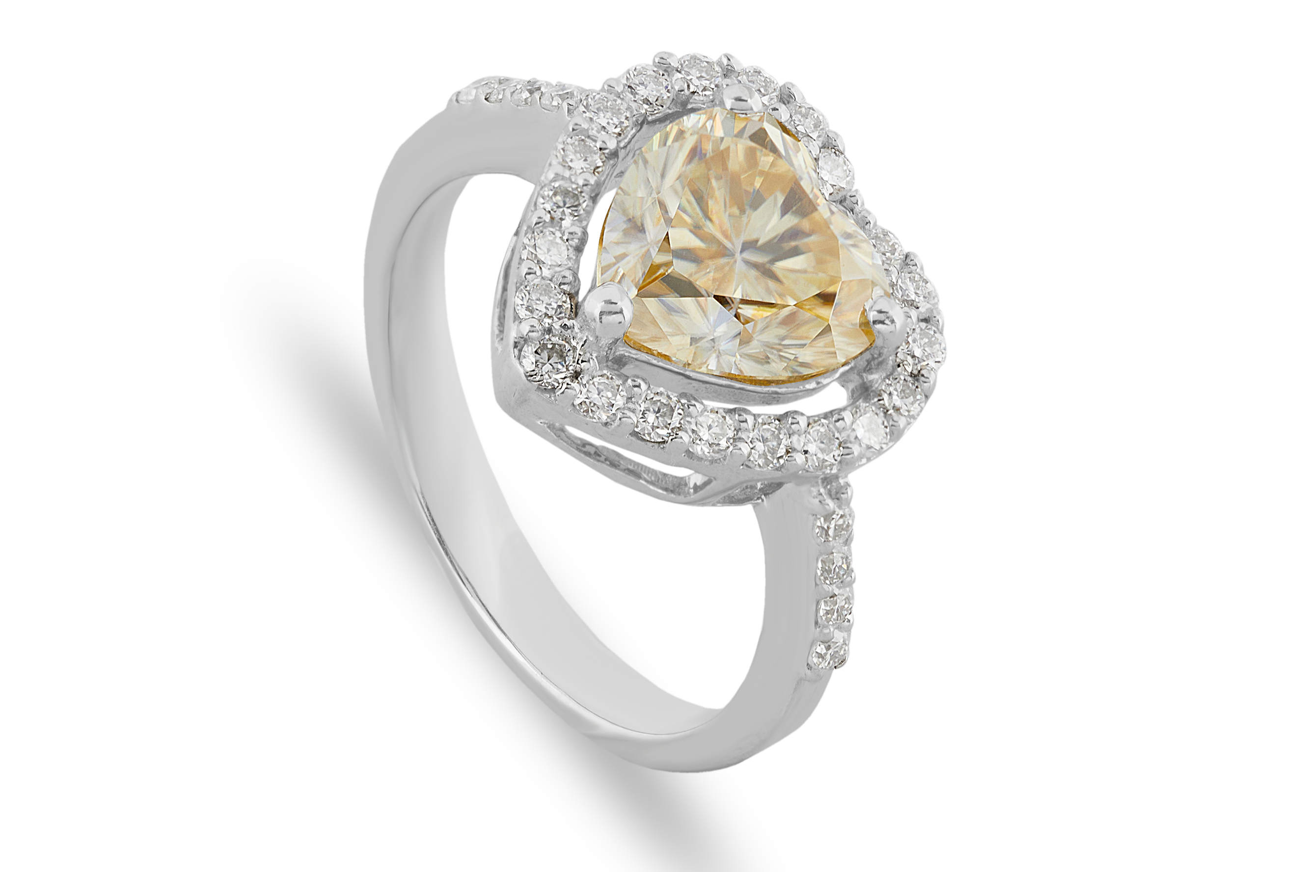 heart shape engagement rings