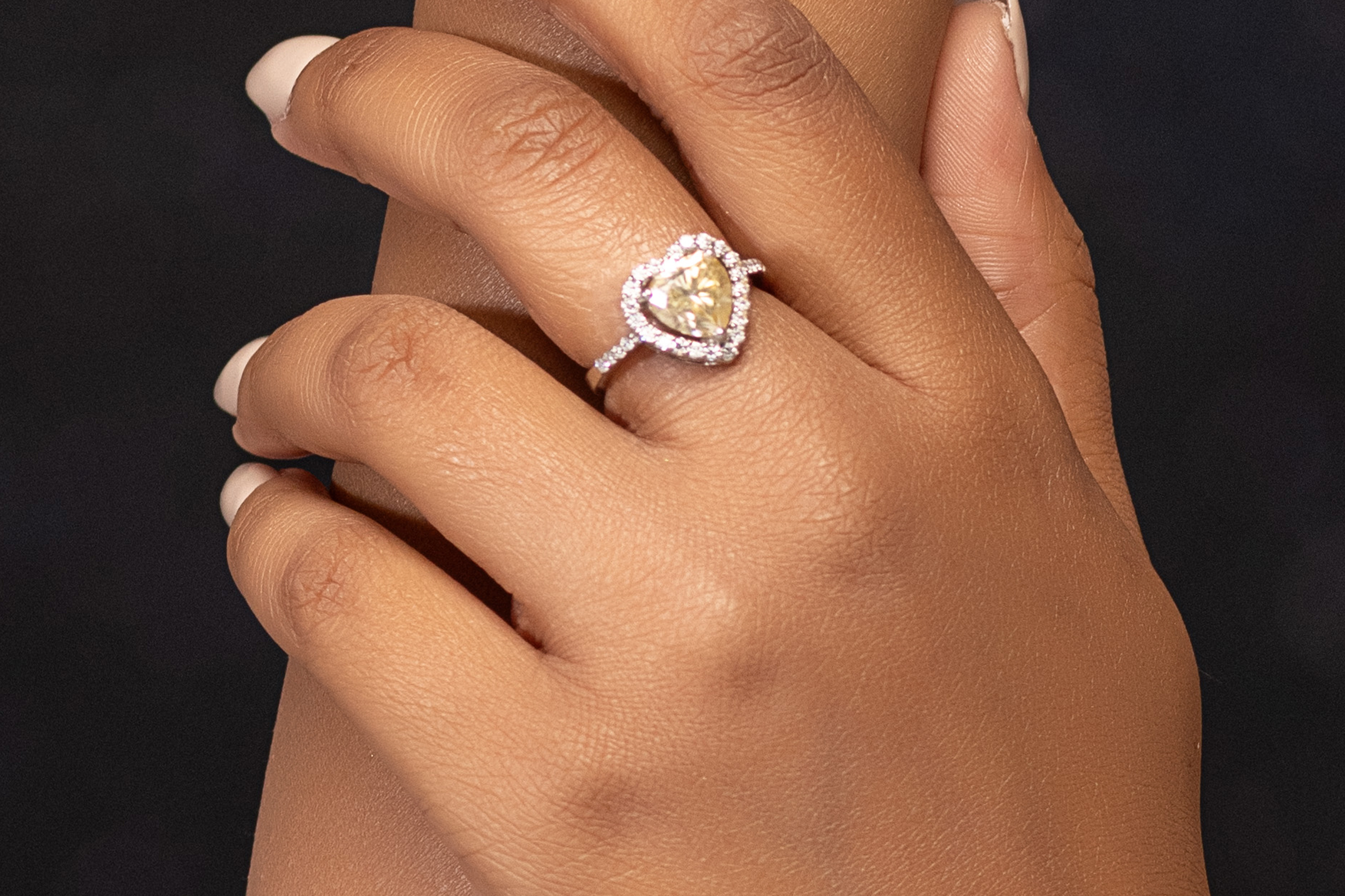 heart shaped wedding ring