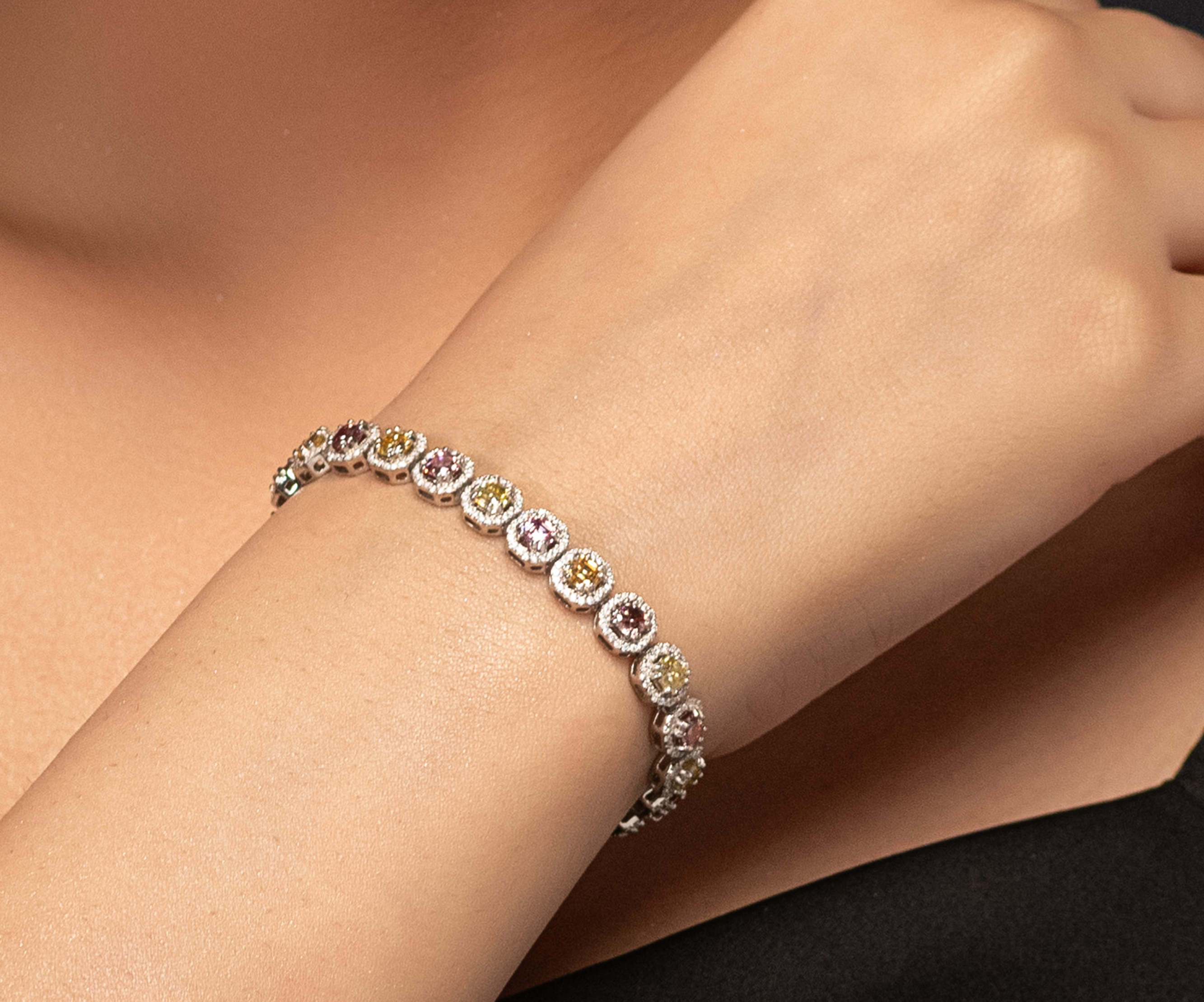 Occasion Wear Two-Colored Bracelet