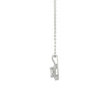 real diamond pendant with sterling silver chain
