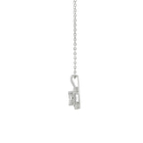 real diamond pendant with sterling silver chain