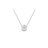 Buy Pearl shaped moissanite stone pendant online price - Anemoii