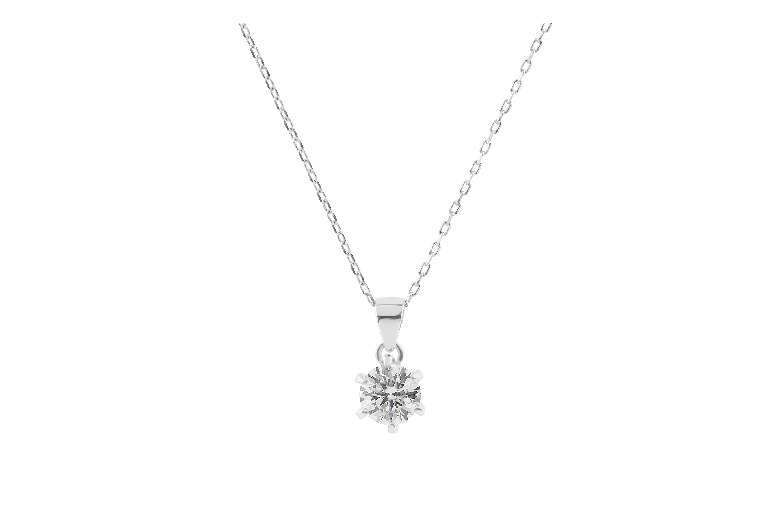 Shop Moissanite Necklace Set ! Stone Pendant Online - Anemoii