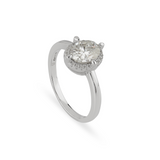 Solitaire Moissanite Ring