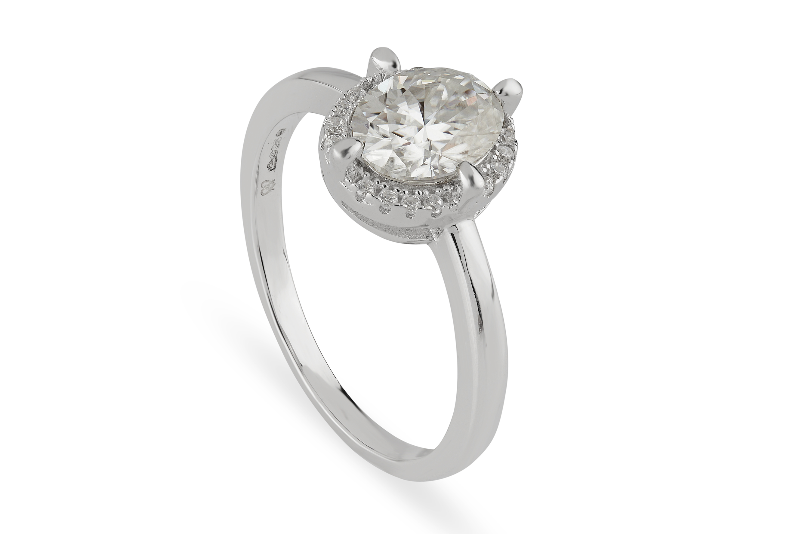 Solitaire Moissanite Ring