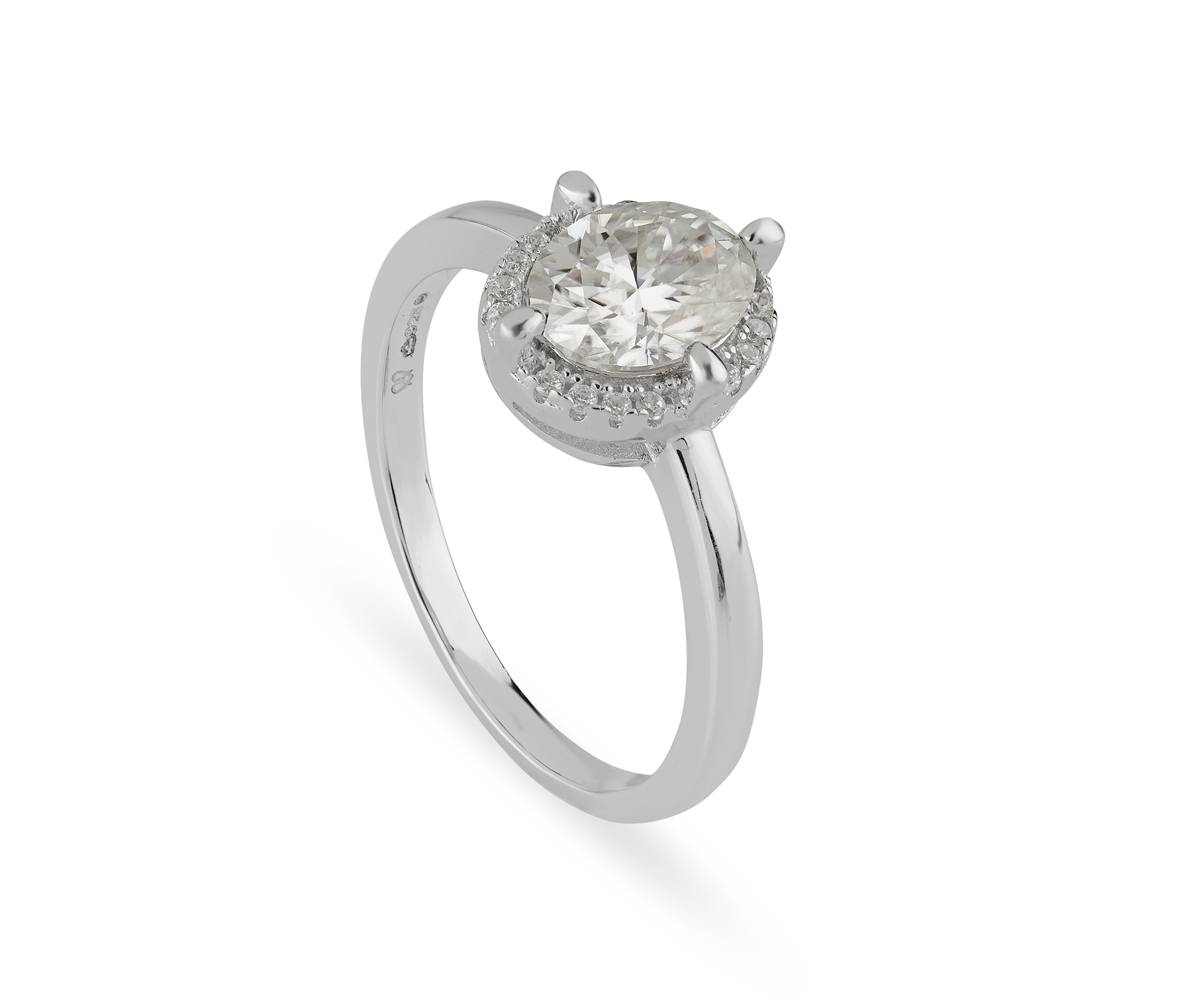Solitaire Moissanite Ring