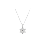 Women pendant with sterling silver chain