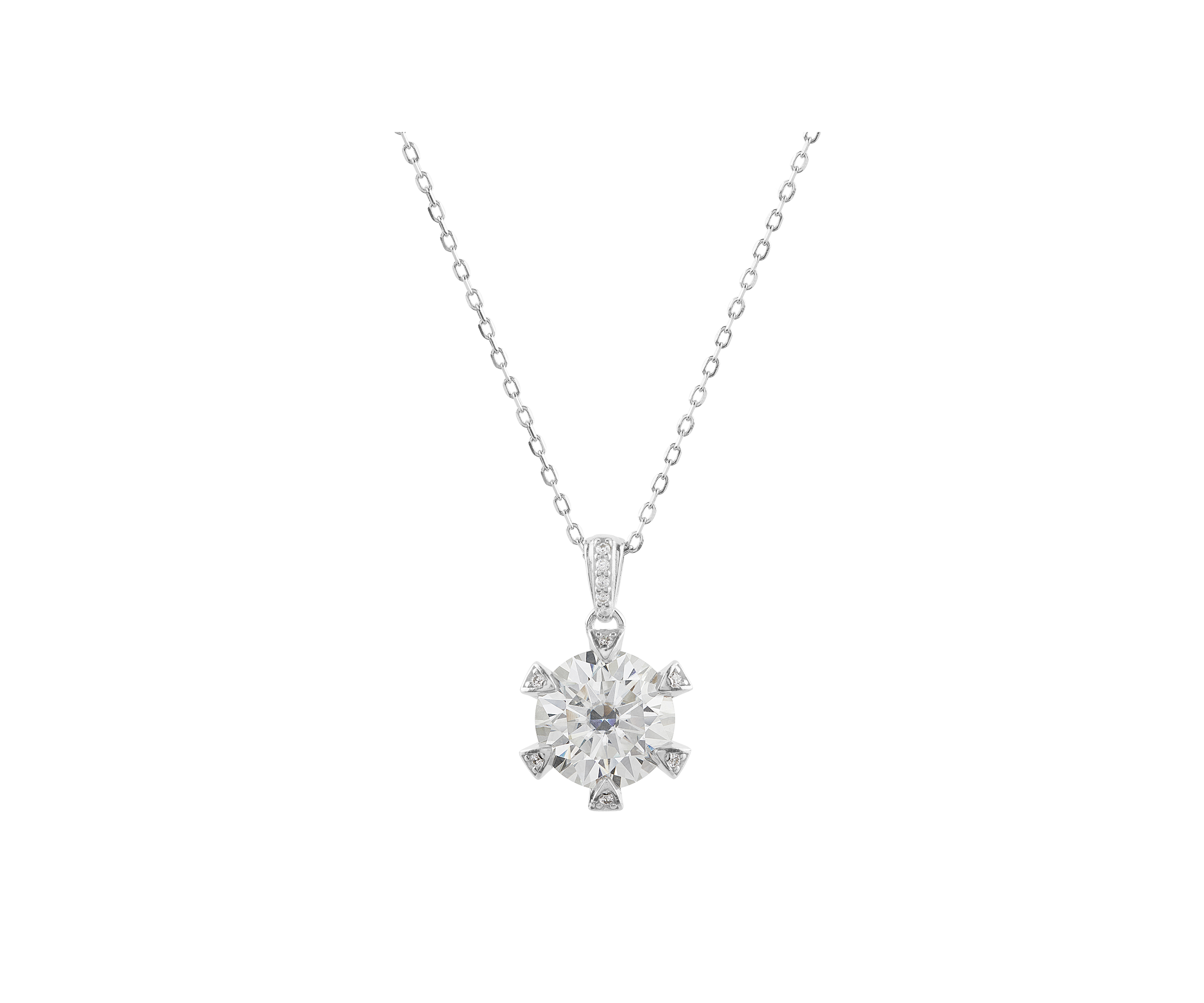 Women pendant with sterling silver chain