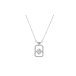 Women symmetric moissanite pendant