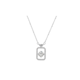 Women symmetric moissanite pendant
