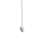 men blush pink moissanite stone pendant