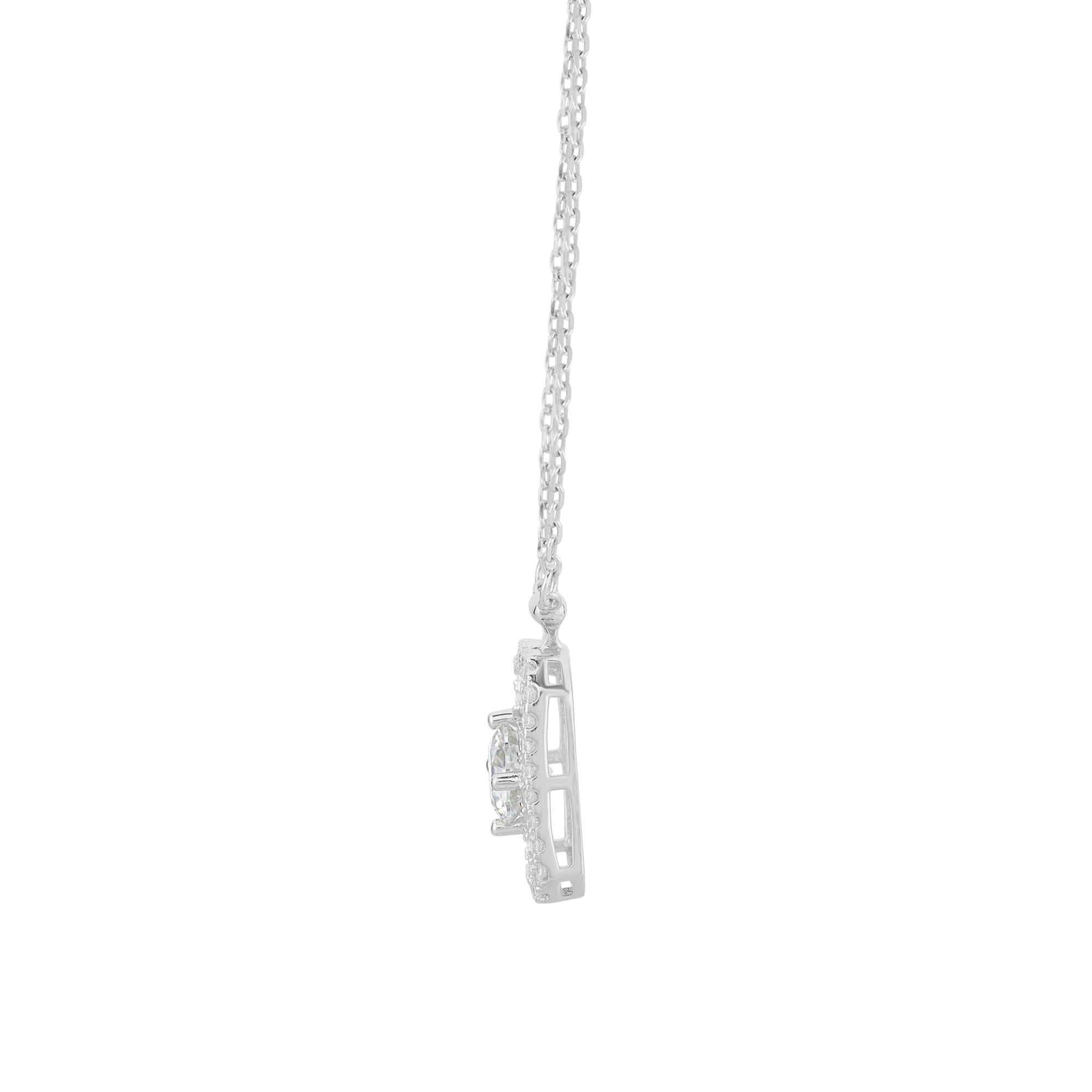 symmetric pendant silver