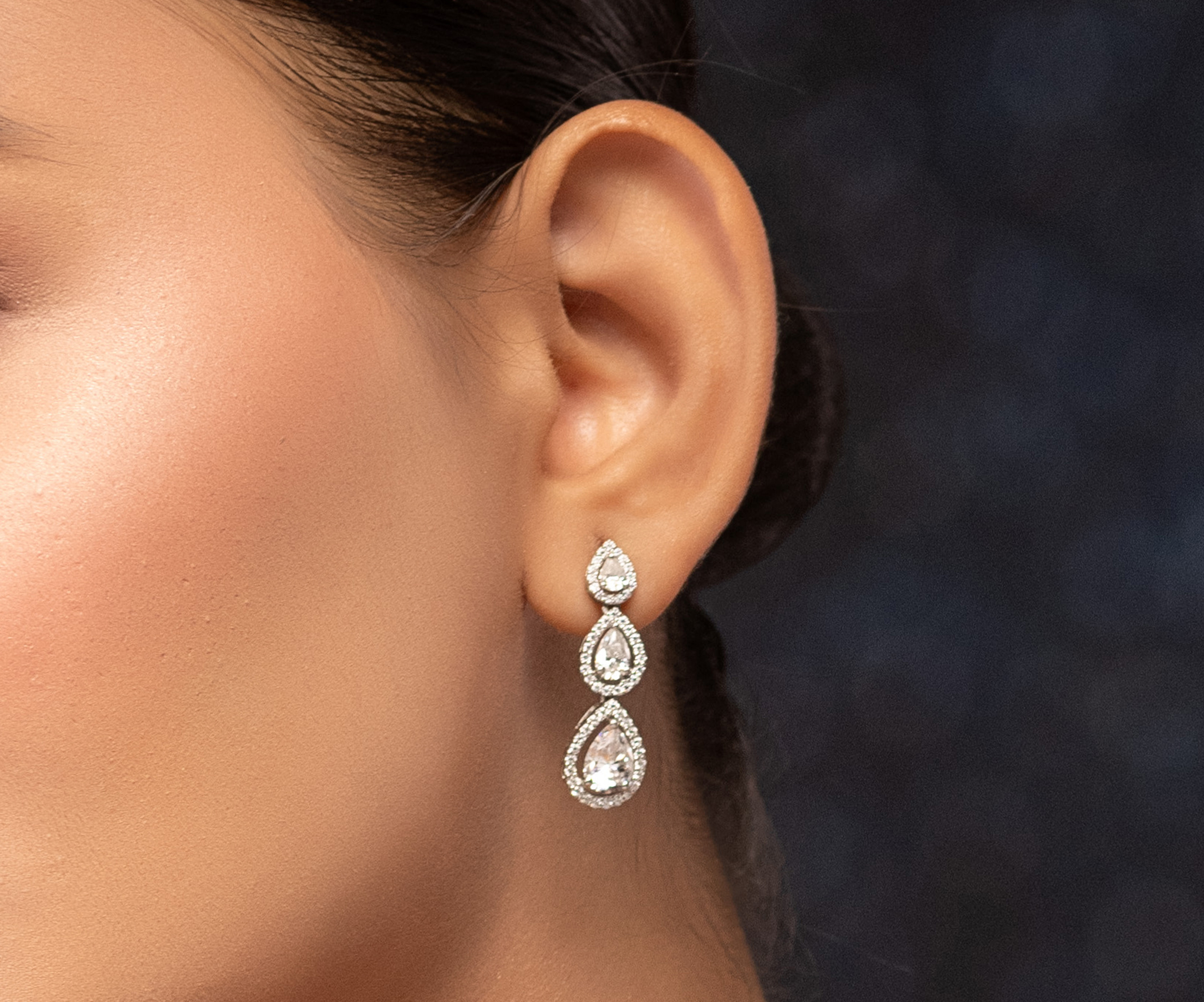 diamond drop earrings