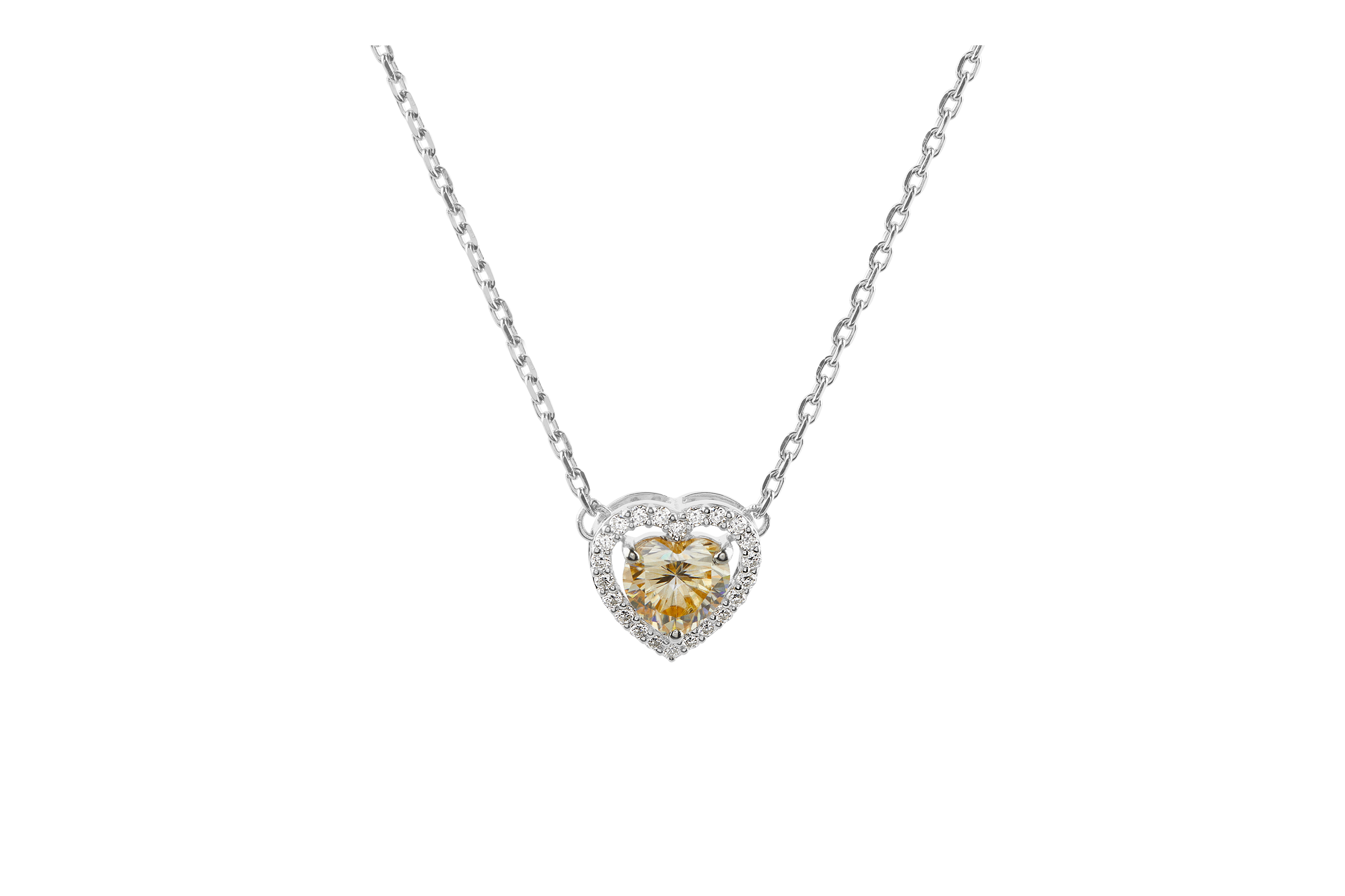 Best moissanite necklace set price India - Anemoii