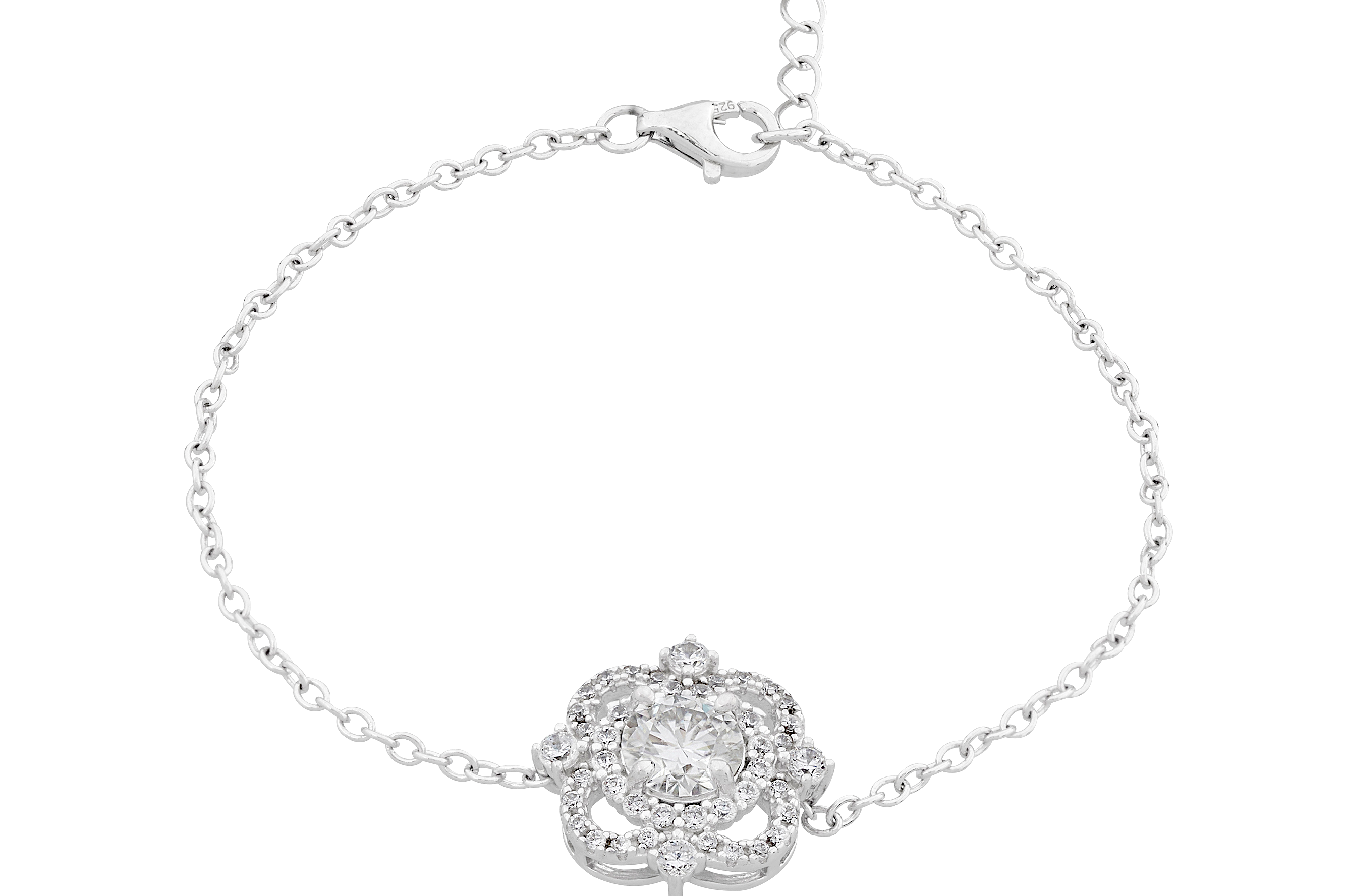 Stardust Sparkle Moissanite Bracelet in Sterling Silver