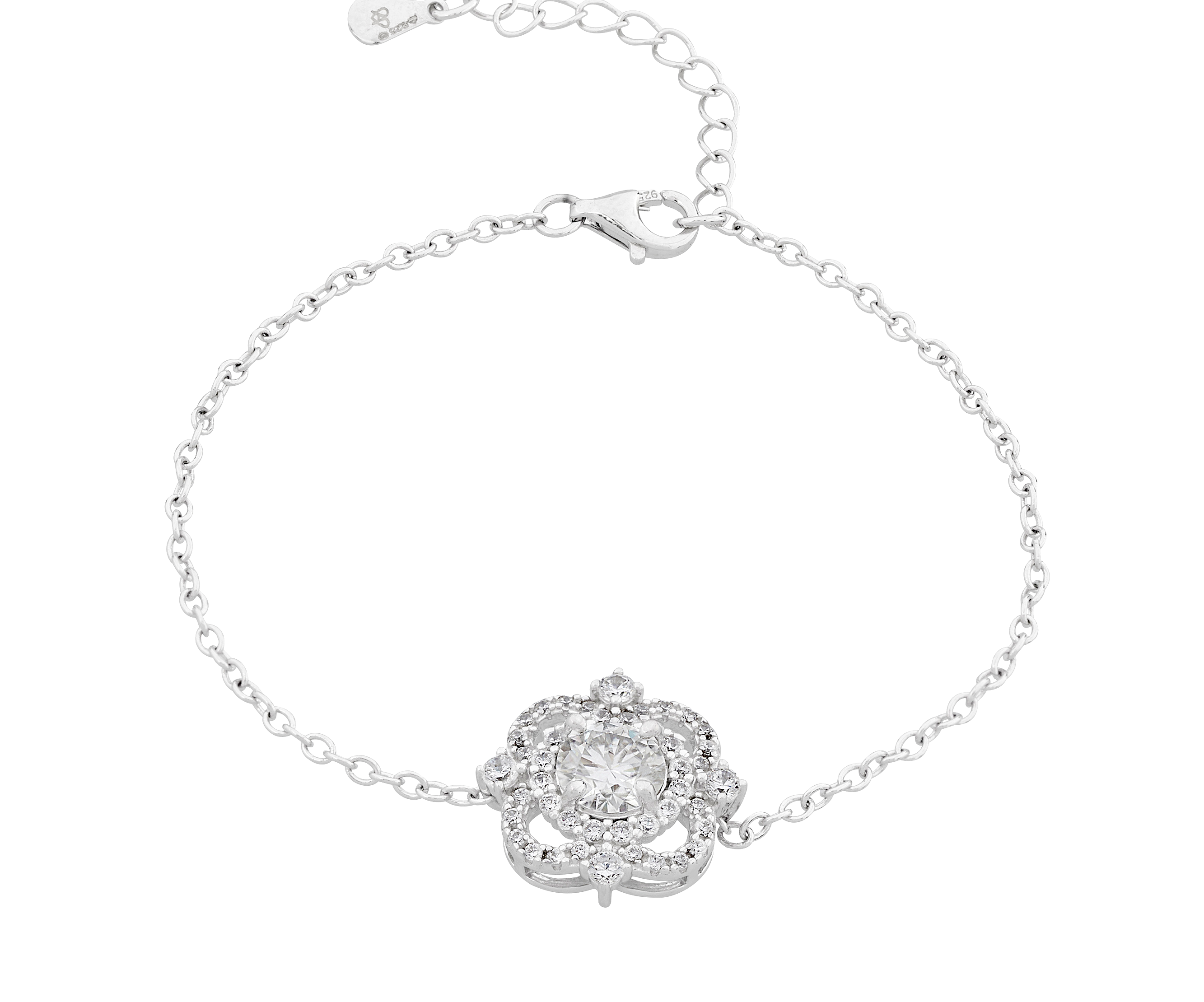 Stardust Sparkle Moissanite Bracelet in Sterling Silver