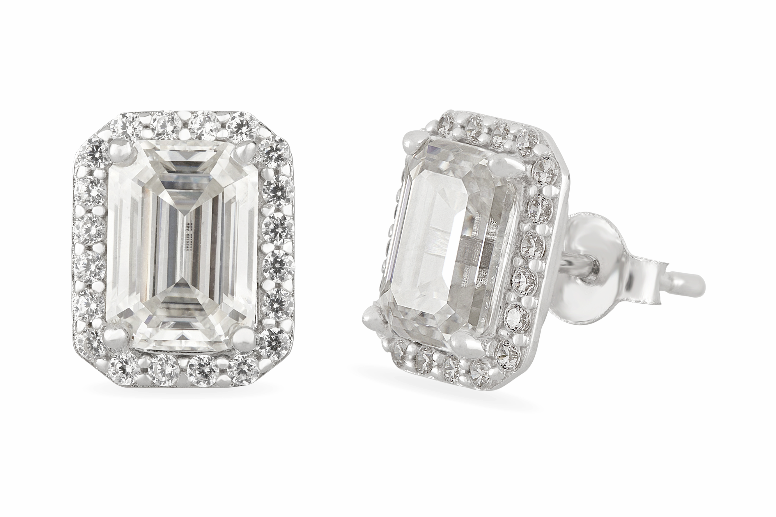 Luna Moissanite Ear Studs for Women