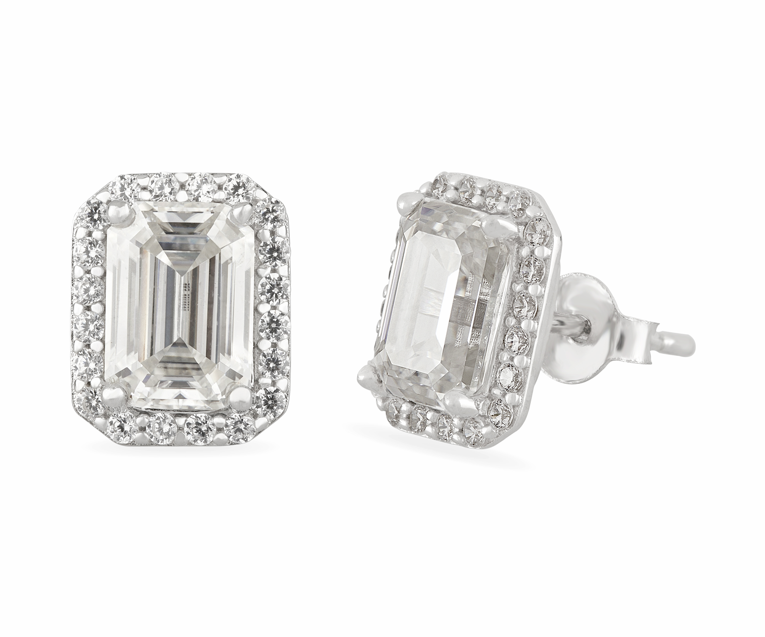 Luna Moissanite Ear Studs for Women